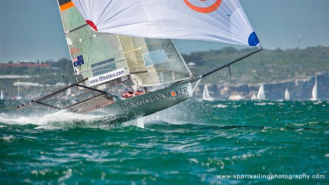 Air time for The Kitchen Maker © Beth Morley / www.sportsailingphotography.com